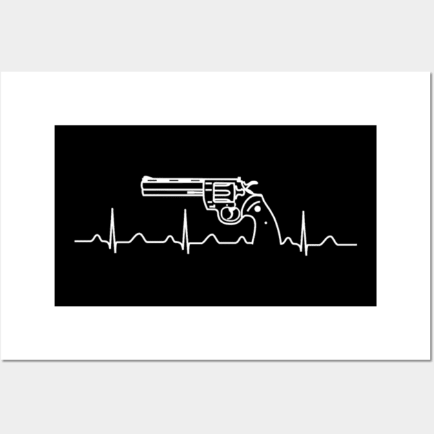 gun heart beat Wall Art by fioruna25